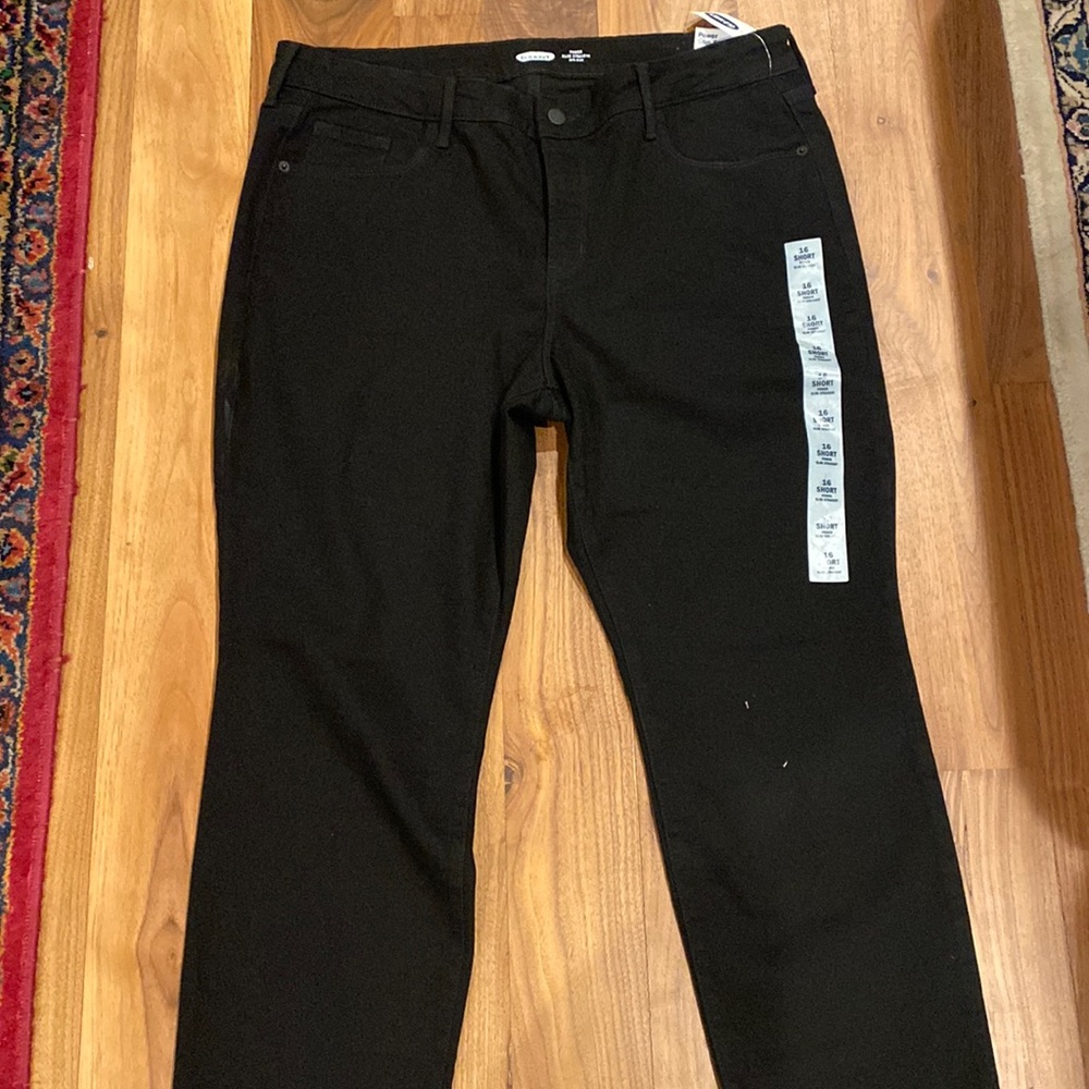16 Short New with tags black jeans
